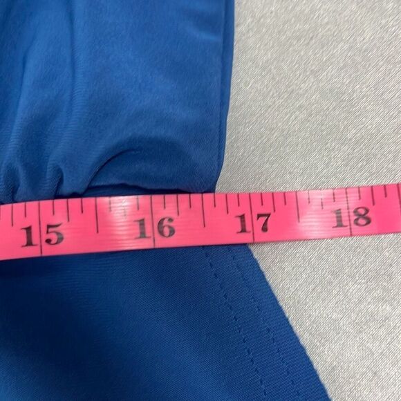 Norma Kamali Cobalt Blue Drop Waist Sleeveless Mini Dress XS Workwear Minimalist - Picture 11 of 13